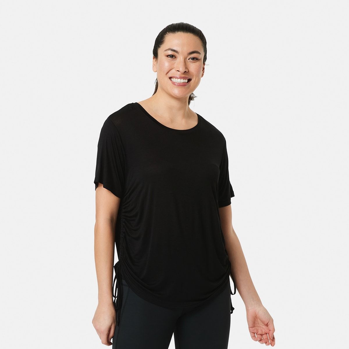Active Womens Ruched Side T-Shirt