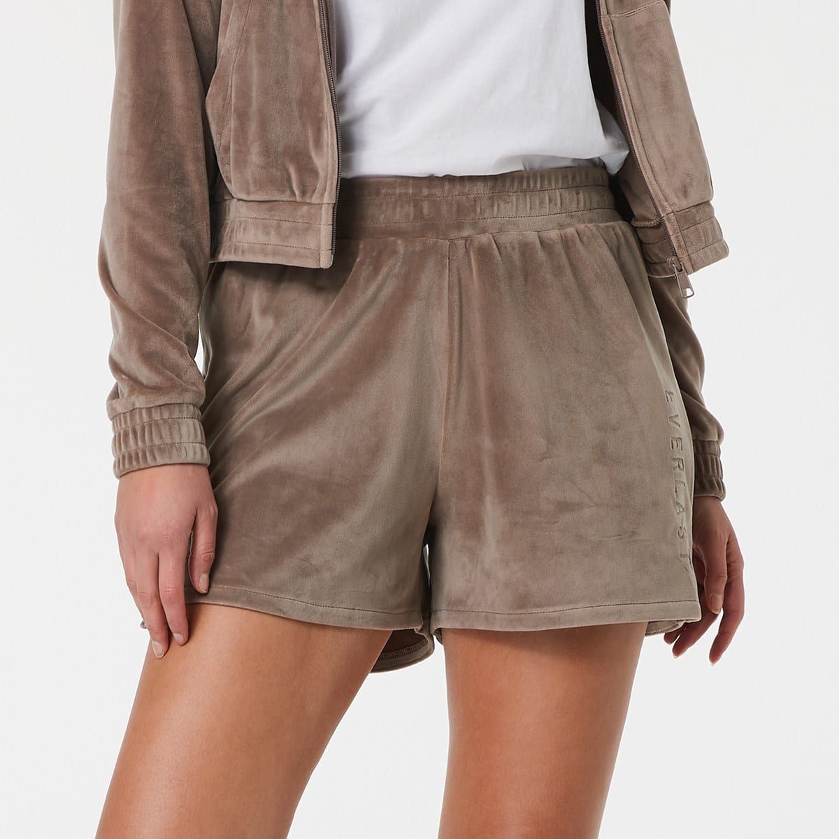 Active Everlast Womens Luxe Velour Shorts