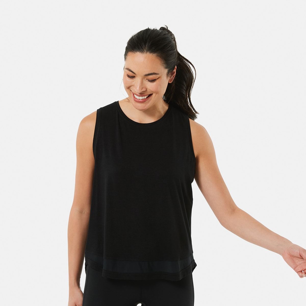 Active Womens Sleeveless Mesh Tank