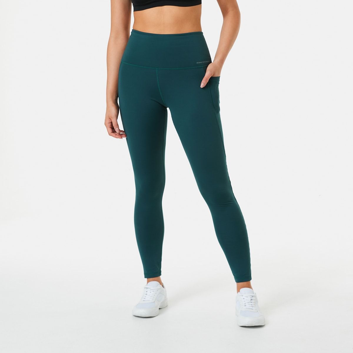 Active Womens Full Length Ultra High Rise Studio Leggings