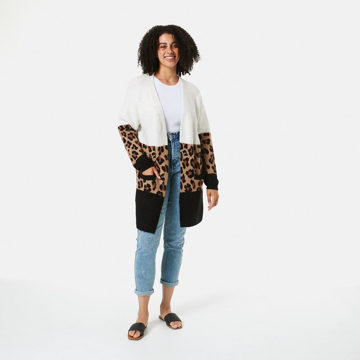 Colour Block Cardigan