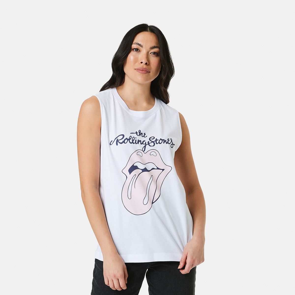Sleeveless Rolling Stones License Tank