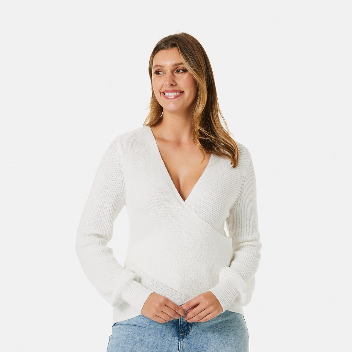 Cross Over Wrap Jumper