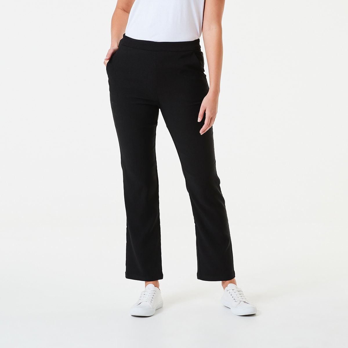 Pull On Straight Leg Pants