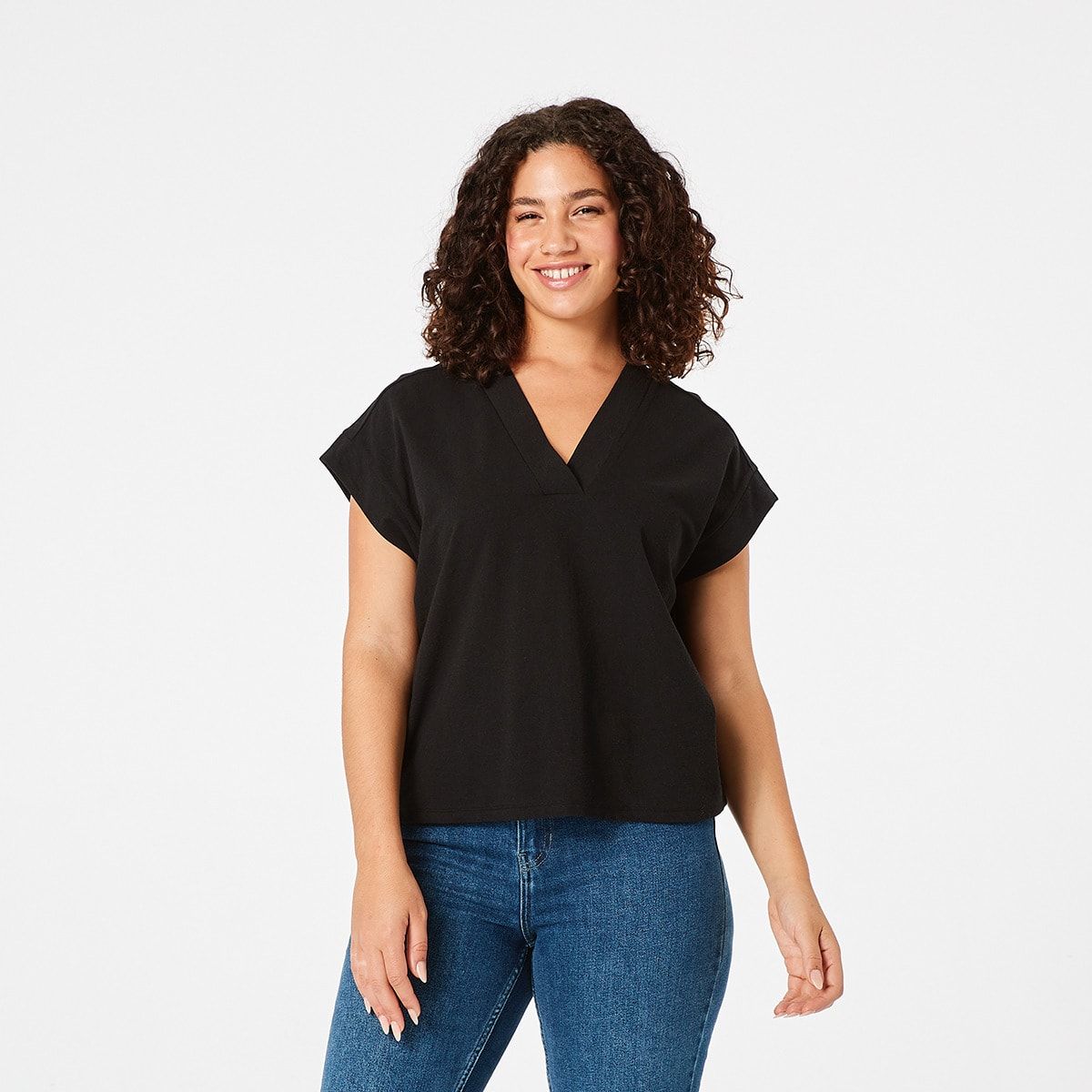 Sleeveless V-Neck Tunic