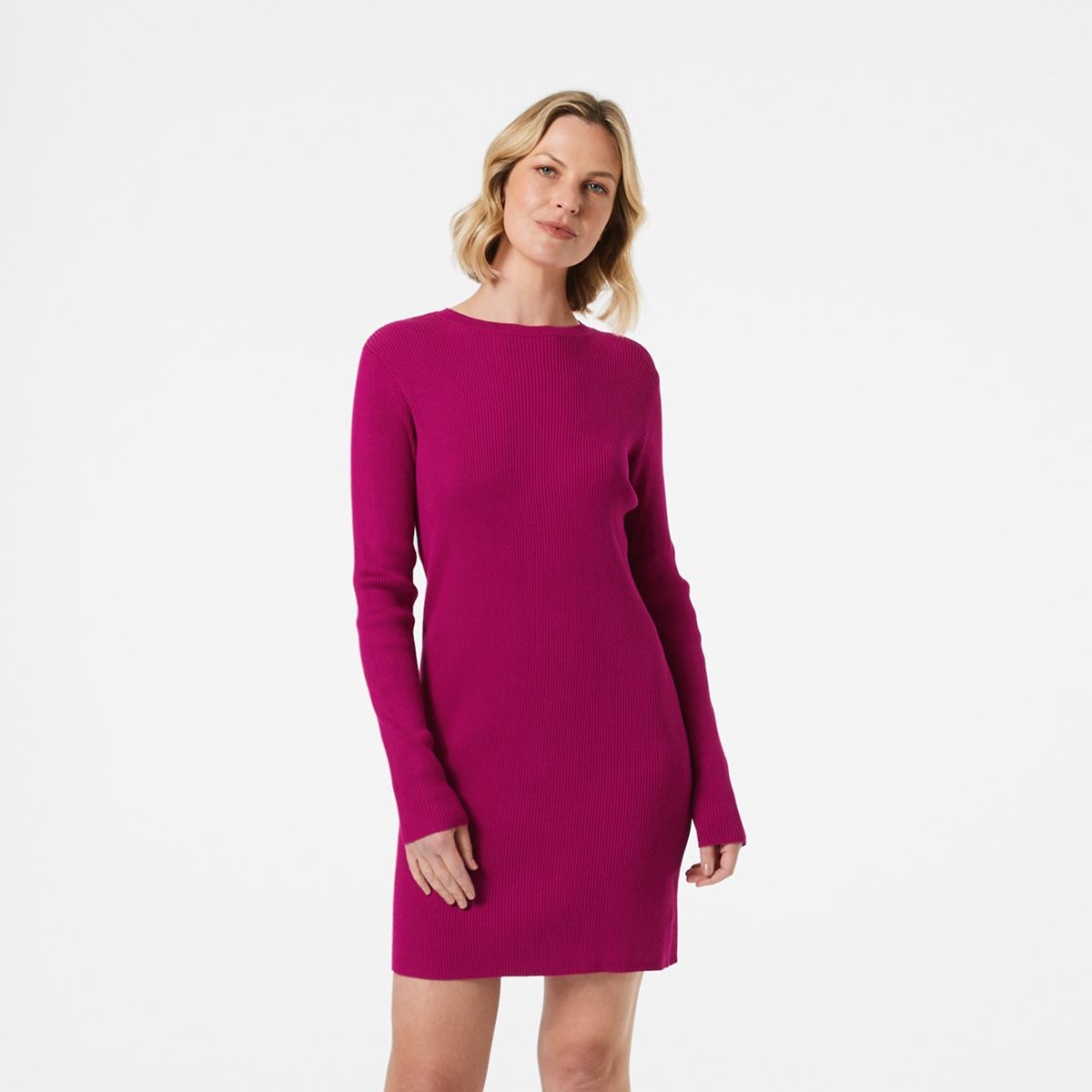 Long Sleeve Fully Fashion Knit Dress