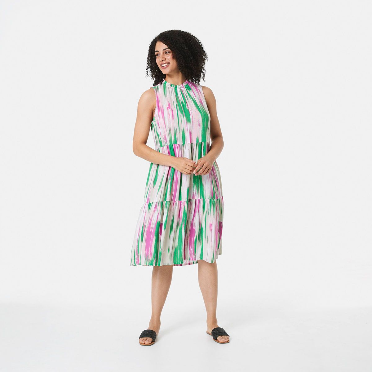 Sleeveless Tiered Dress