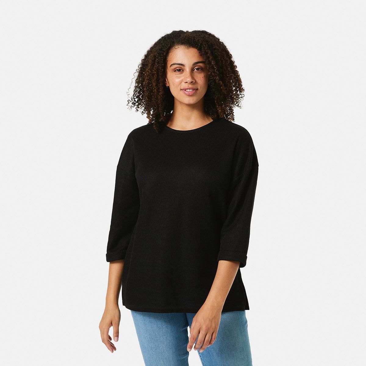 Long Sleeve Textured Tunic