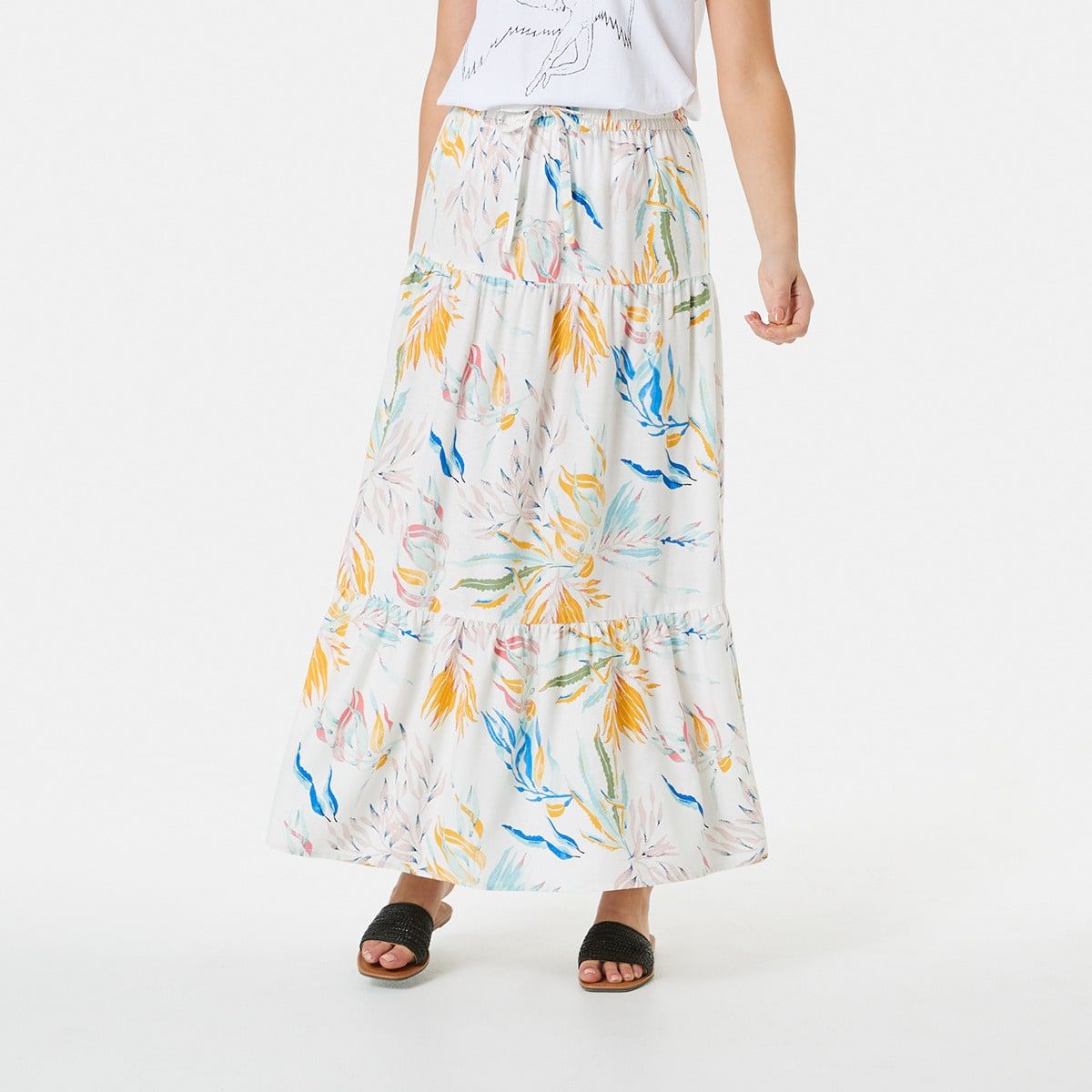 Tiered Maxi Skirt