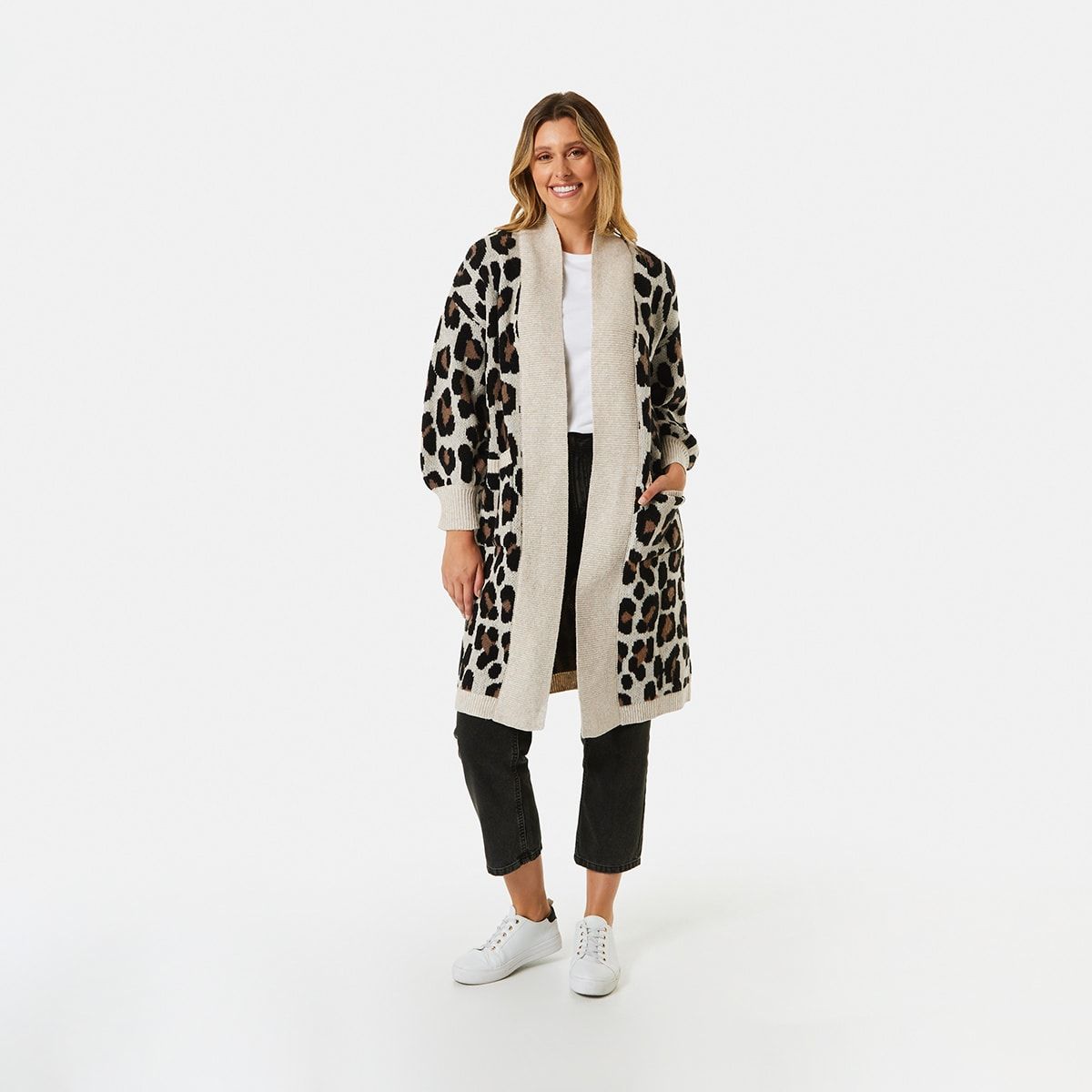 Jacquard Coatigan
