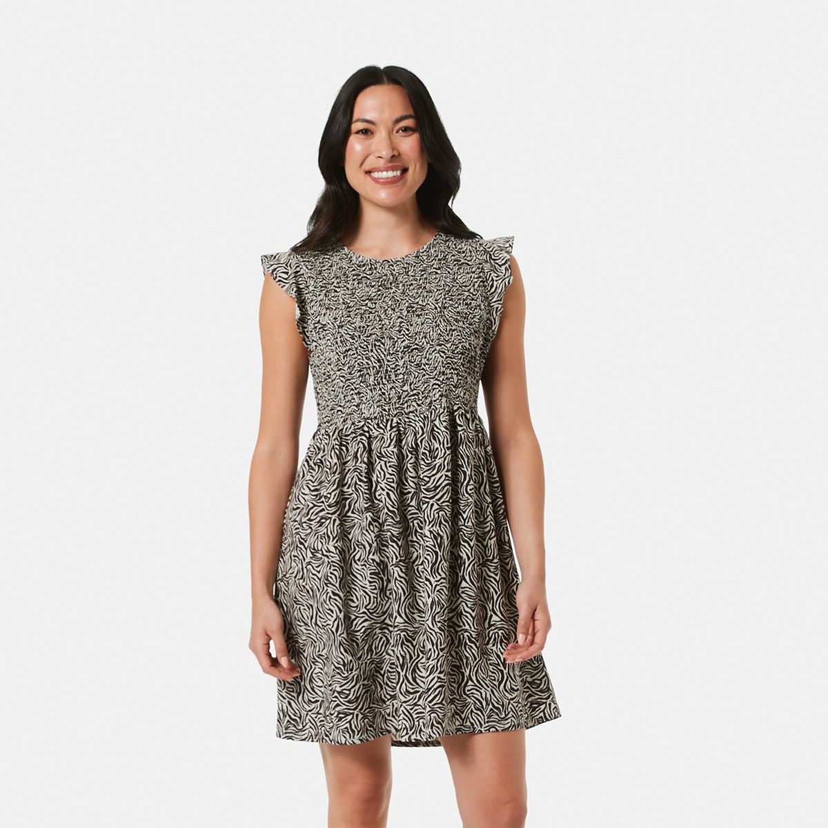 Sleeveless Frill Bodice Dress