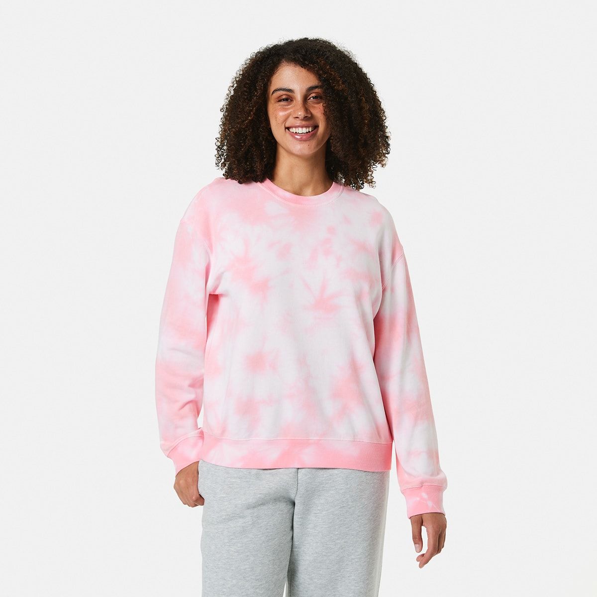Long Sleeve Oversized Tie Dye Sweatshirt