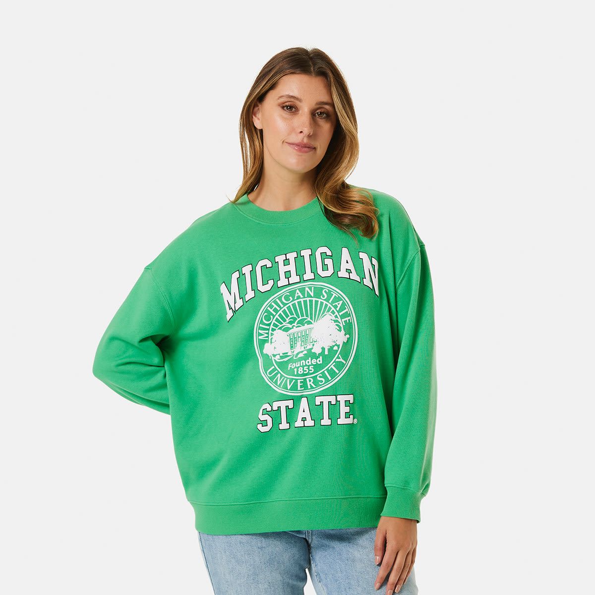 Long Sleeve Michigan University License Sweatshirt