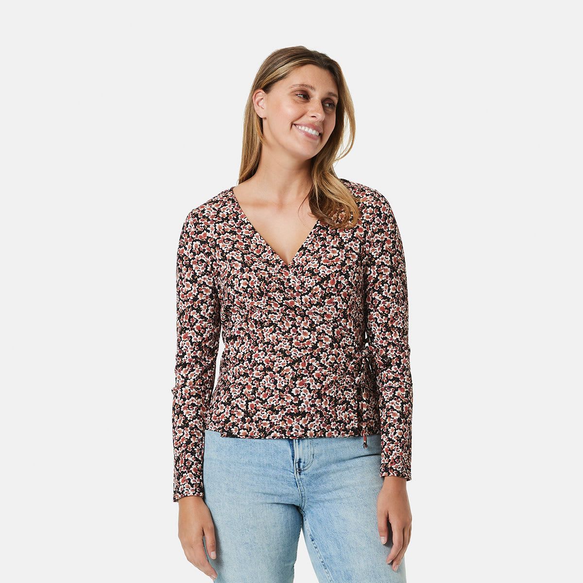 Long Sleeve Wrap Top