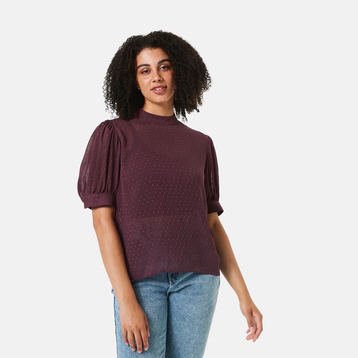 Short Cuff Sleeve Top