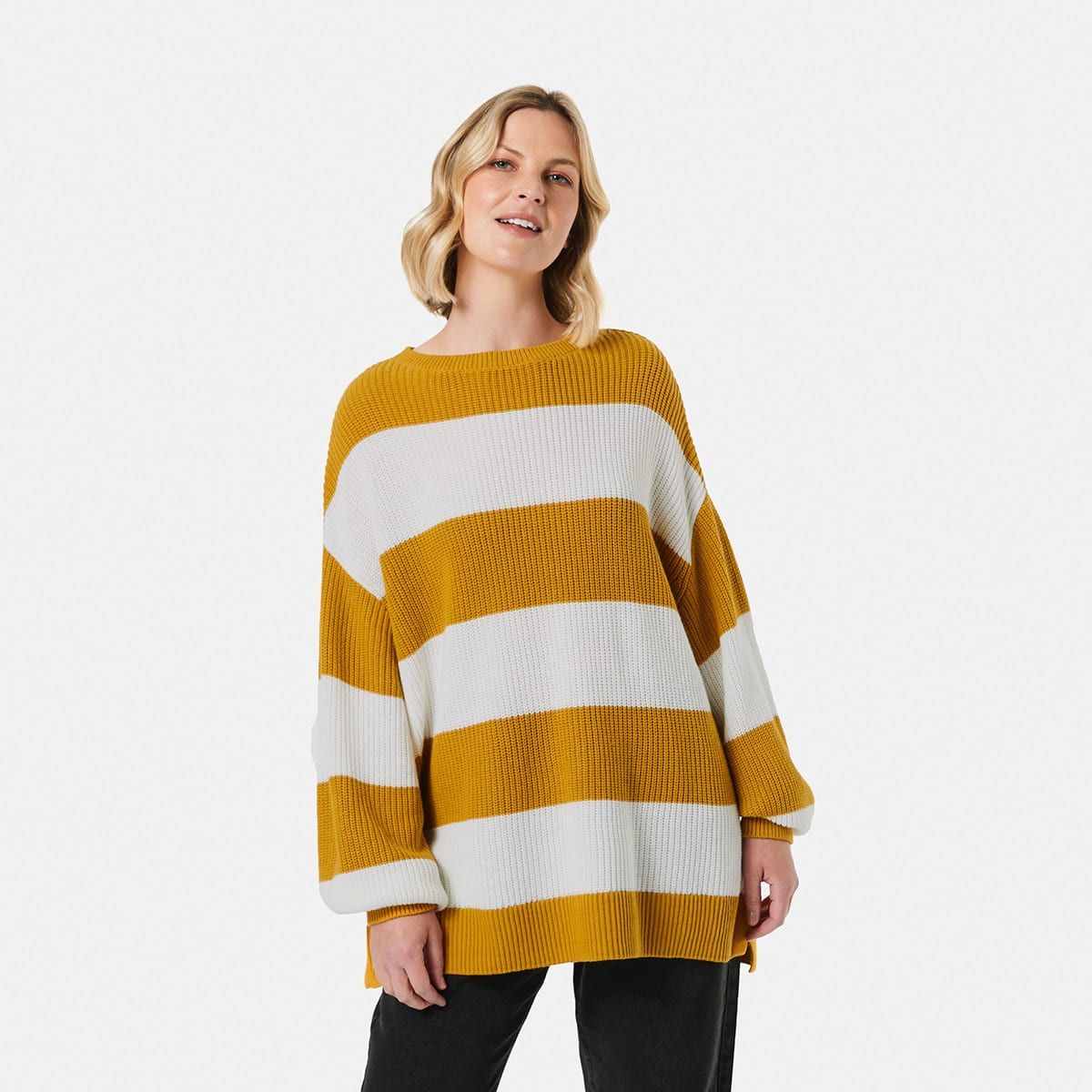 Stripe Slouchy Jumper
