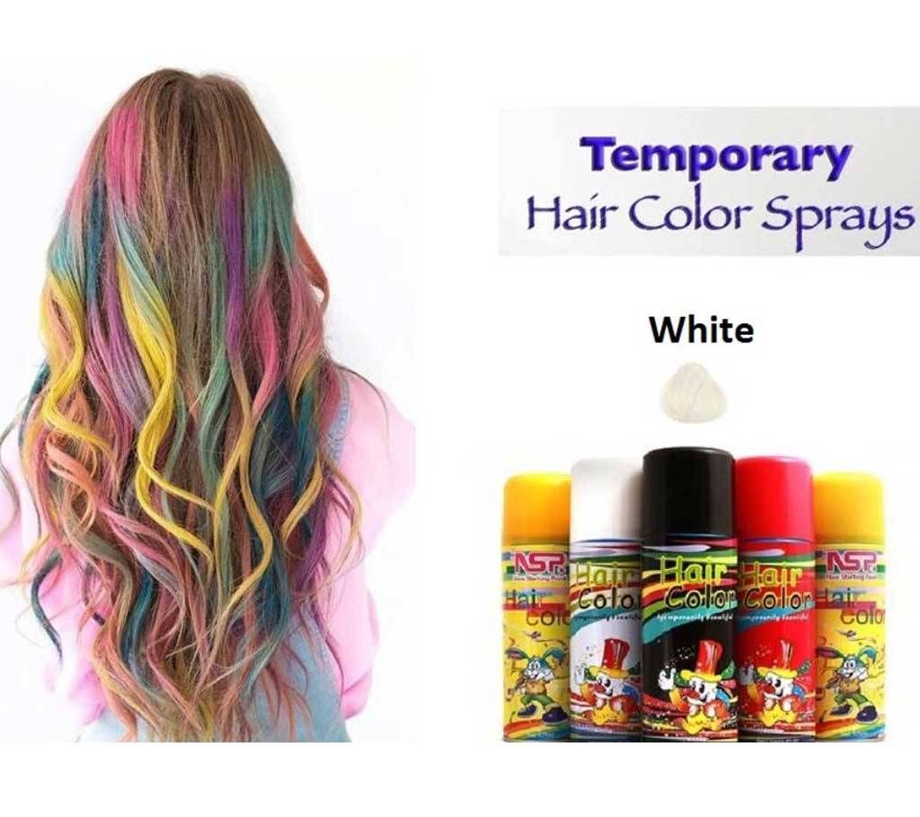 Temporary Hair colour spray White