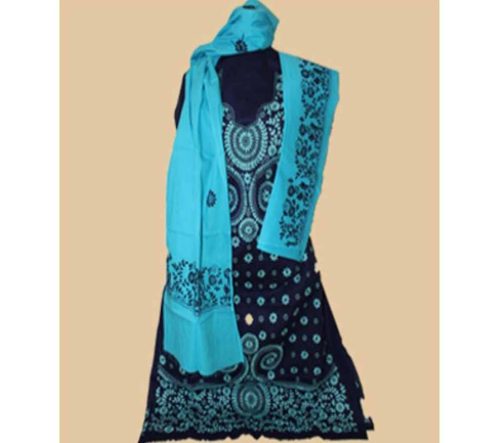 Unstitched Cotton Handicrafts Three Piece