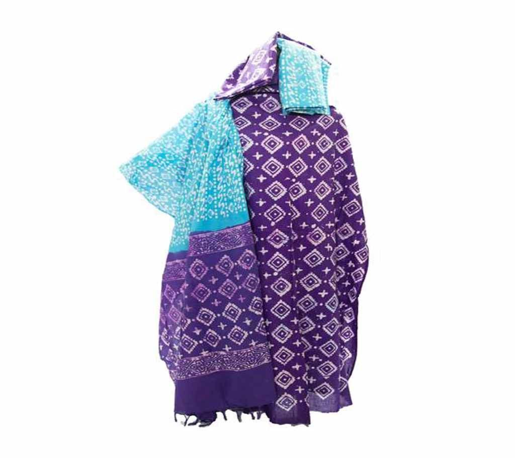 Unstitched Batik Three Piece Dress 