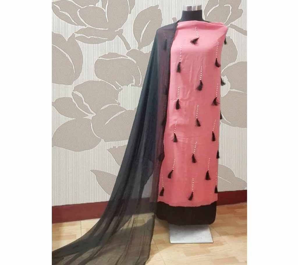UnStitched Wetless Georgette Three-piece