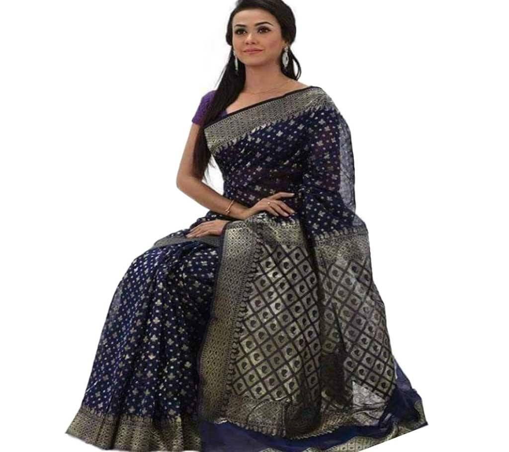 Colorful Katan Silk Sharee
