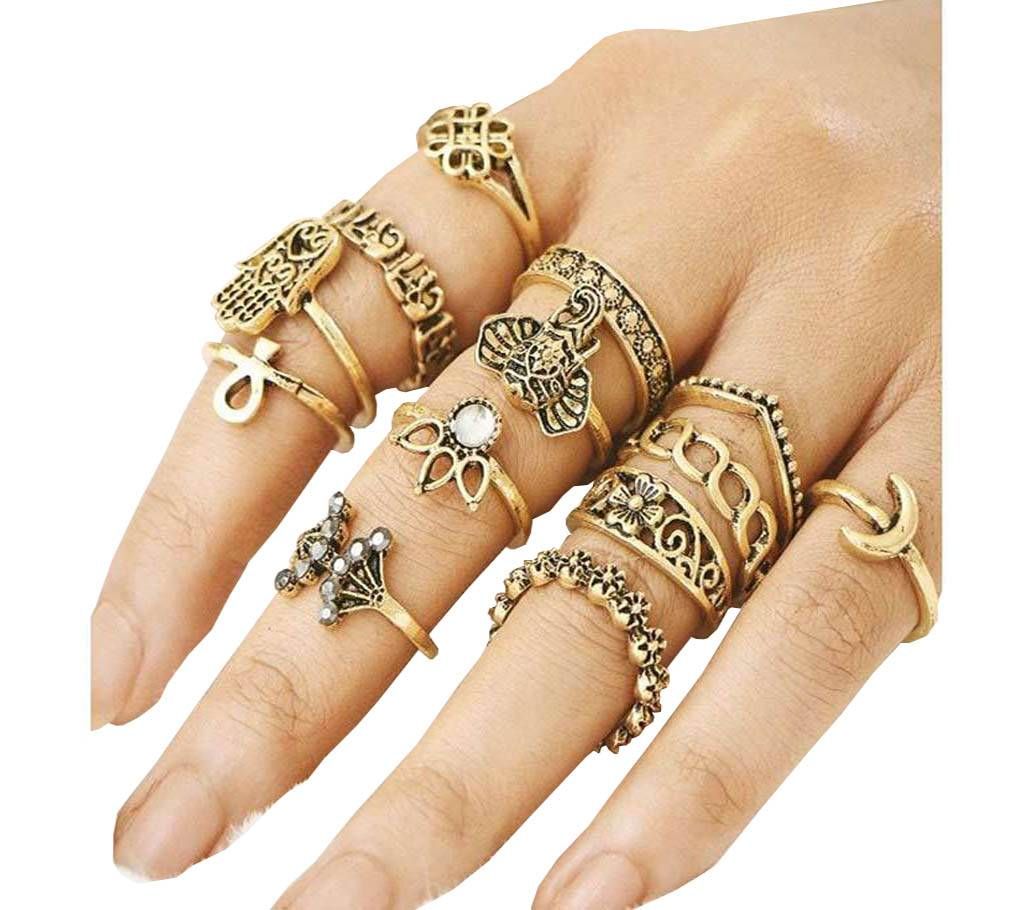 13 in 1 finger ring set 
