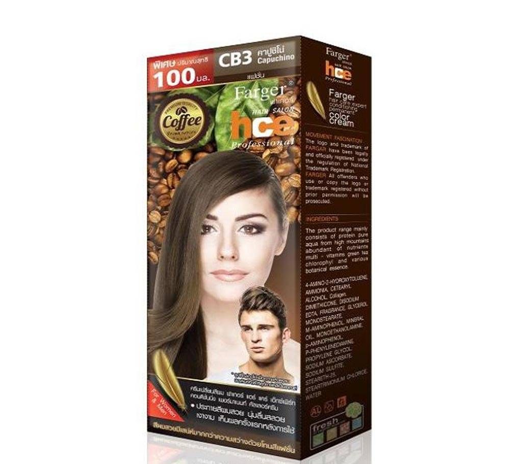 HAIR COLOR CREAM COFFEE BROWN SERIES CB3 Thailand 