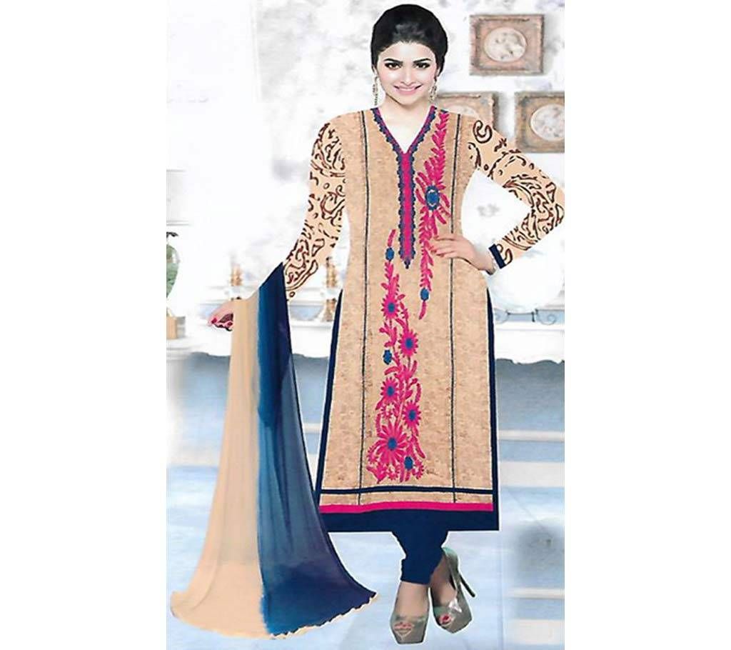 Body Embroidery Cotton Unstitched Shalwar Kameez