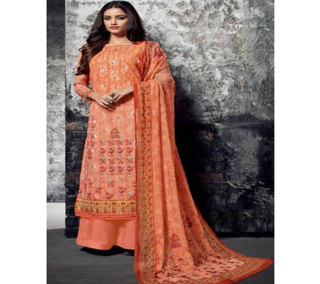 Hansa Husna Ara Embroidery Three Piece - 1401