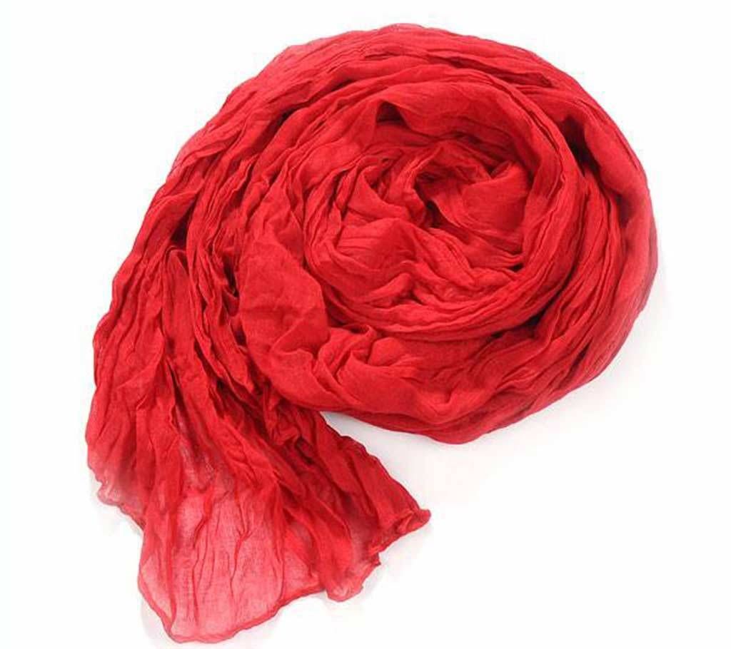 RED SOLID COLOR scraf 
