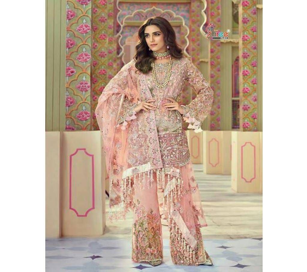 Shree Fabs crimson suits Bridal collection Surat Unstitched Three Piece - Copy