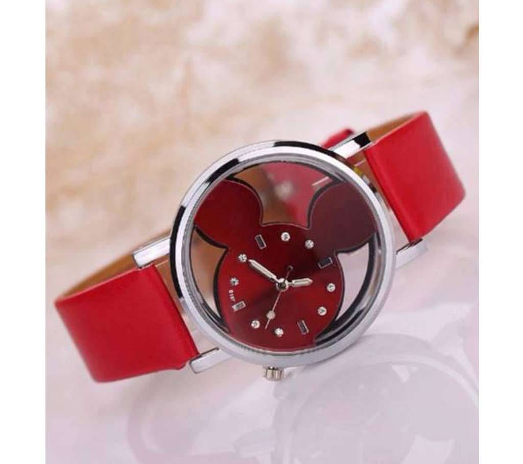 Cute Leather Quartz Watch for Girl