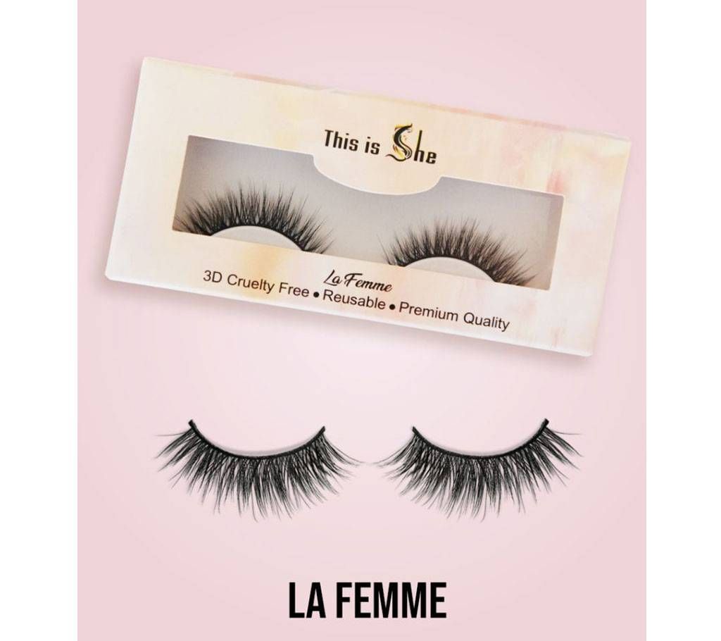 Eye lash - This is She - Adorable Brat False Eye Lashes -Premium Quality made from Korean Silk -1 pair- Canadian Brand