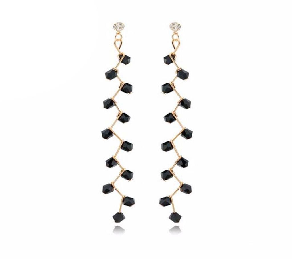 Rhinestone Long Tassel Crystal Earrings