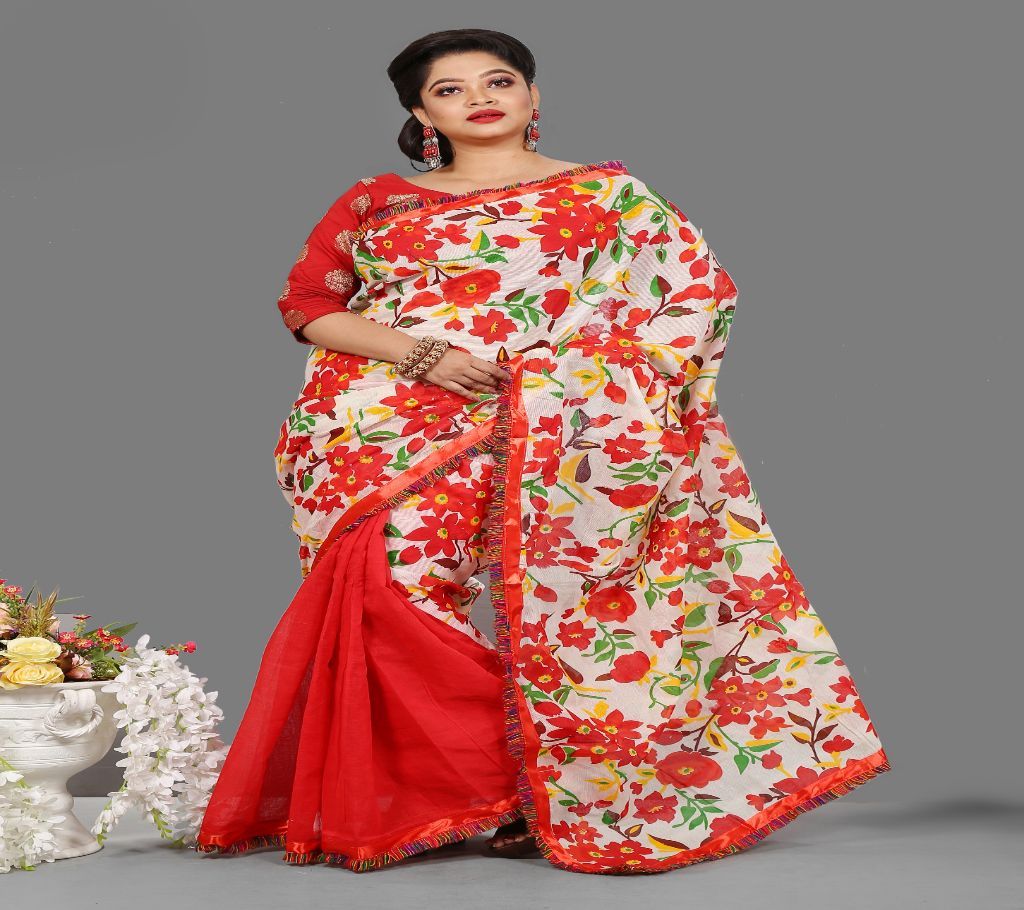 Cotton Butics  Kota Saree 