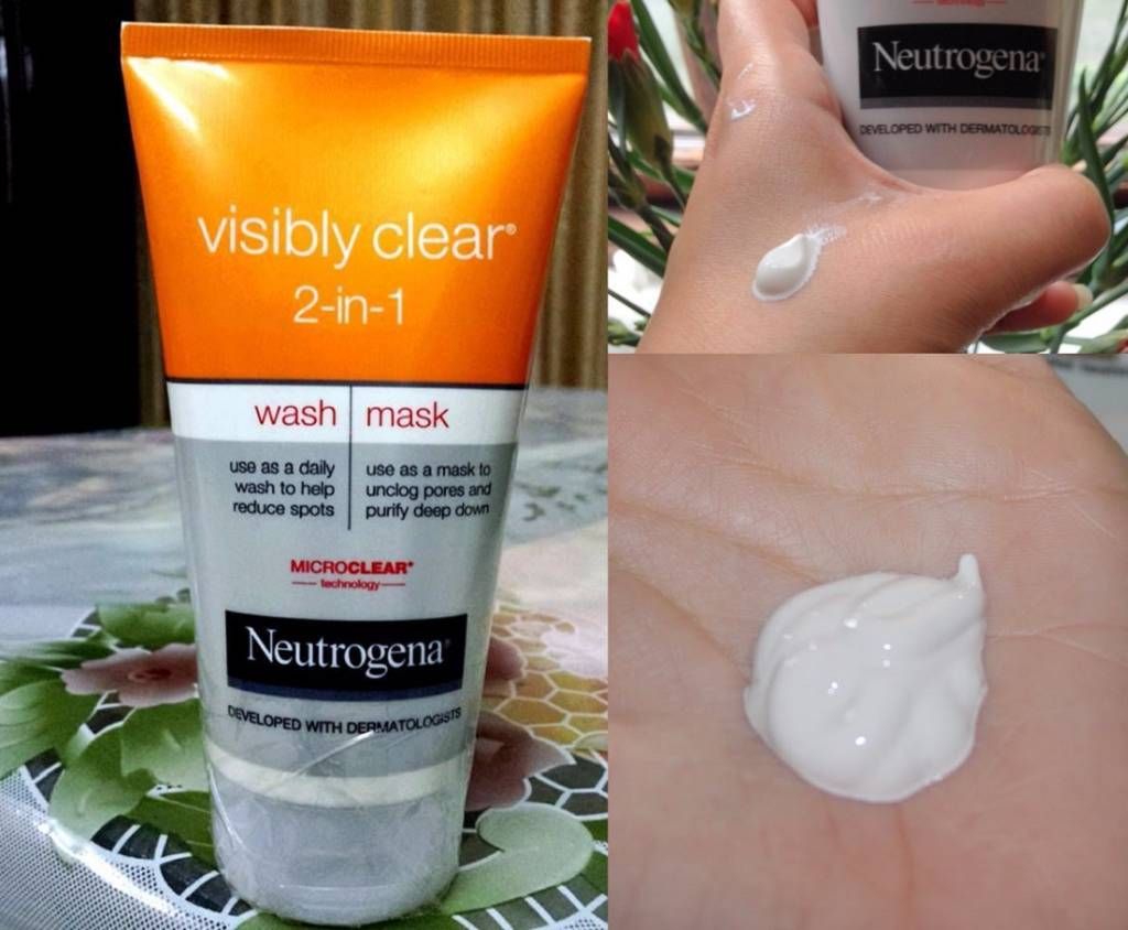 Neutrogena 2 In 1 Visibly Wash mask 