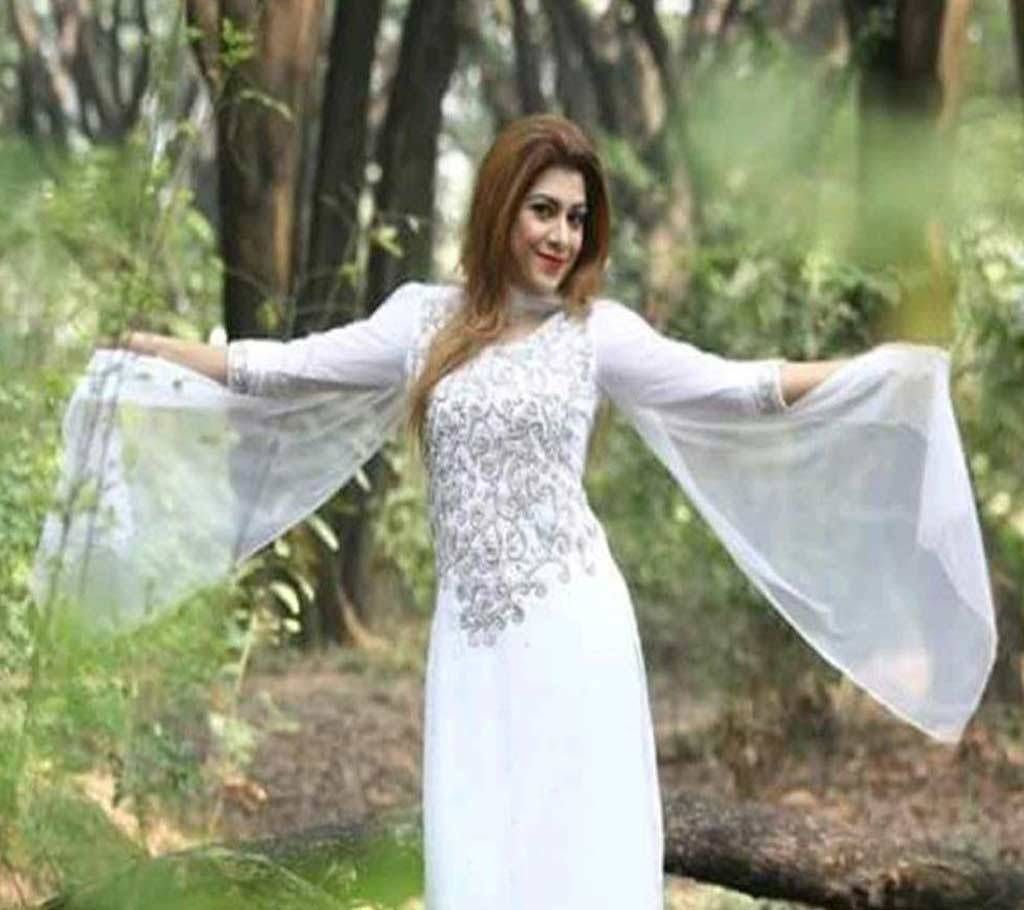 Unstitched Karchupi Single Kameez