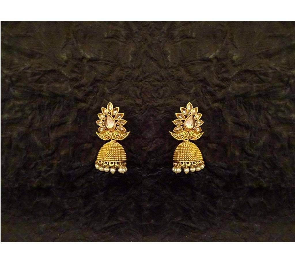 Paan Flower Jhumki Earrings (by Pink Point - ER-5509-42)