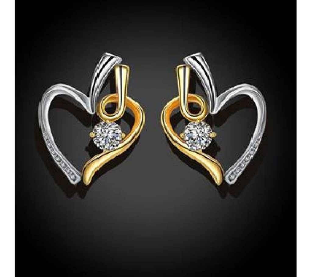 Cubic Zirconia Silver Plating Ear Hook