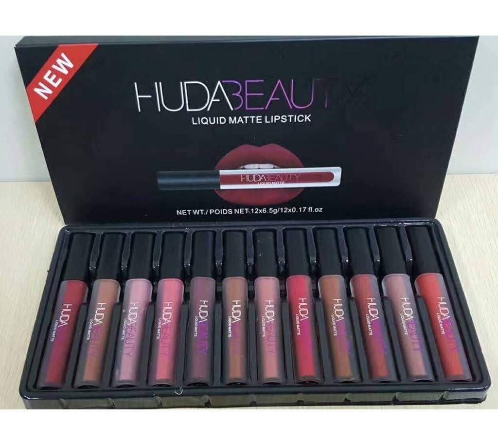 Huda Matte lipstick 12 piece Box (China)