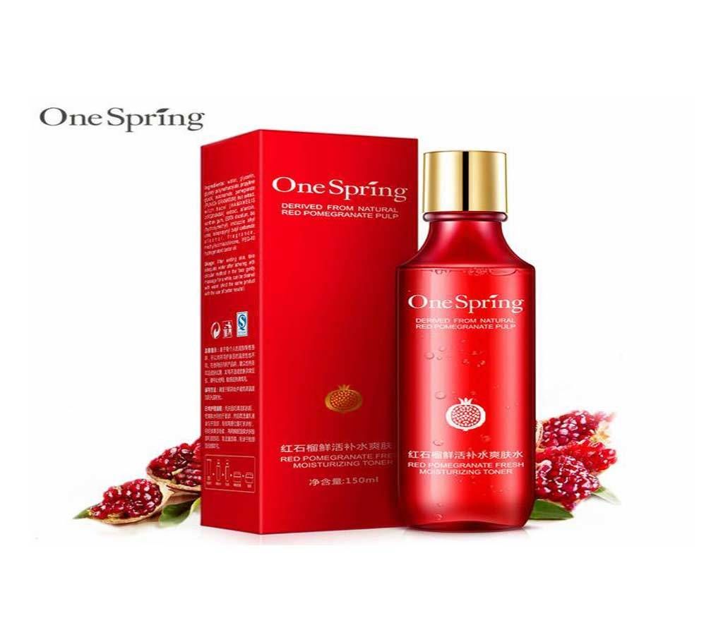 One Spring Red Pomegranate Fresh Moisturizing Toner 15ml - China