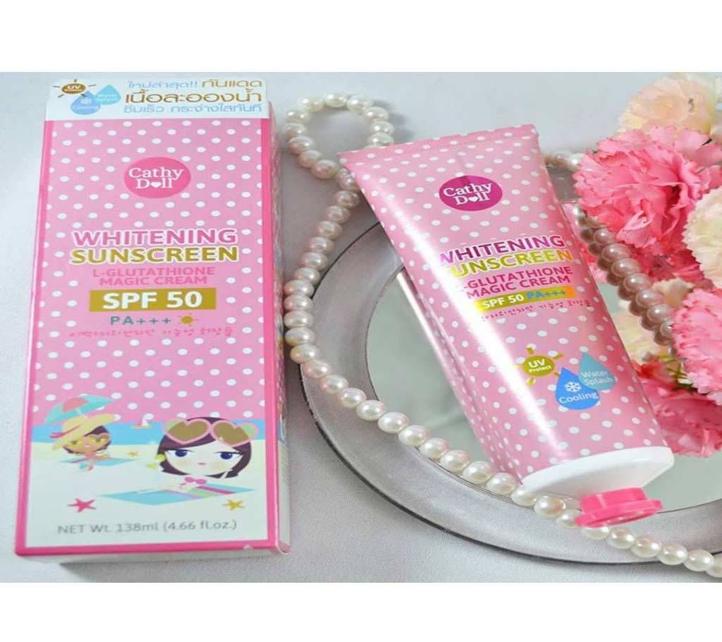 Magic Cream Cathy Doll L-Glutathione Whitening Sunscreen SPF 50 60ml Korea