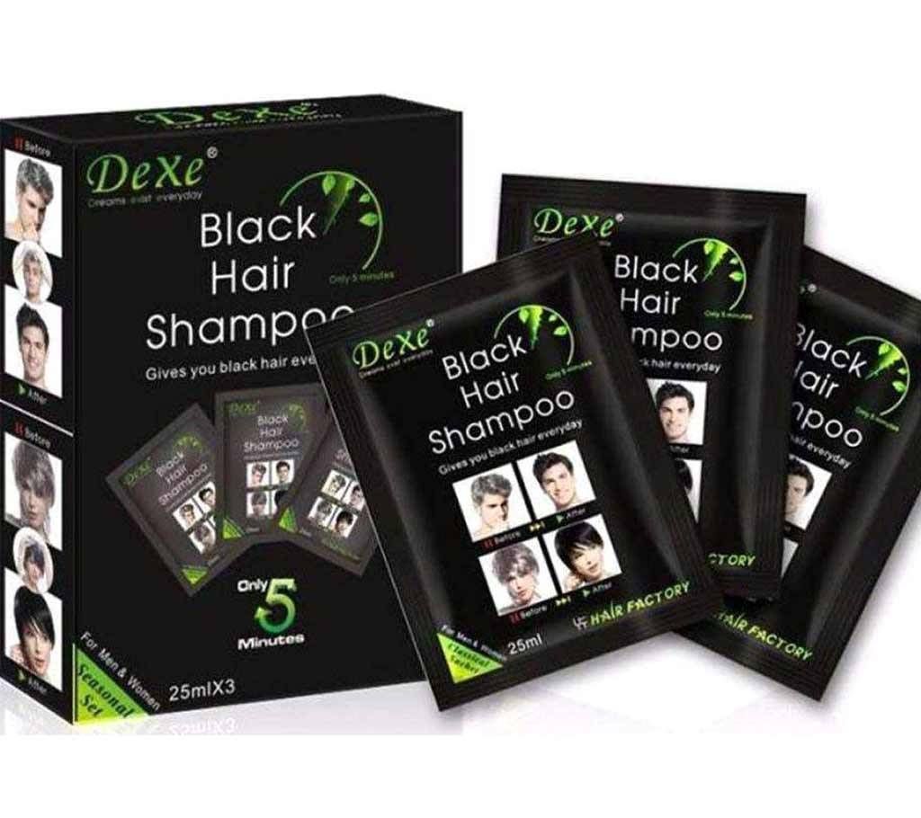 Black hair color shampoo- 10 pieces pack 