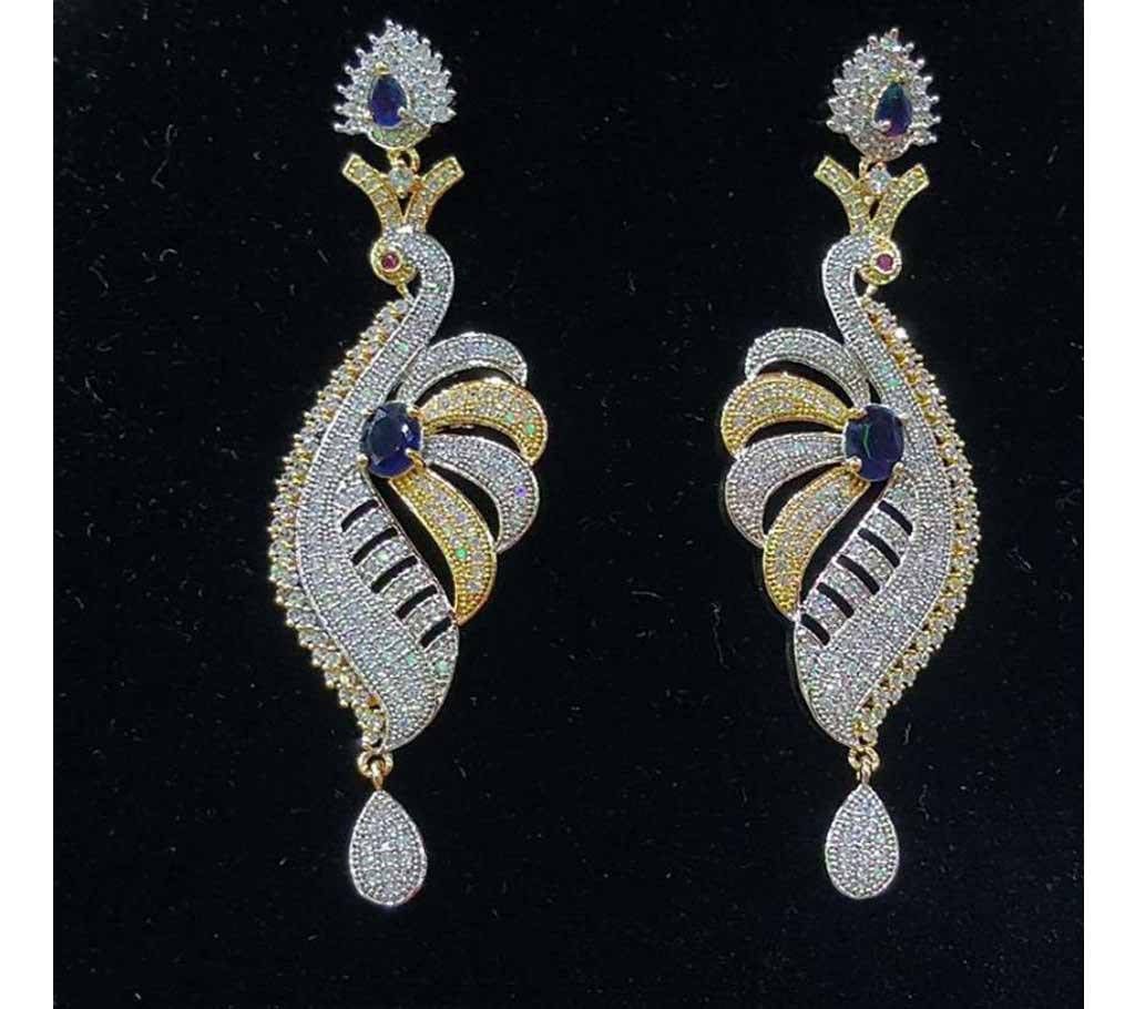 Diamond Cut Stone Earing orginal