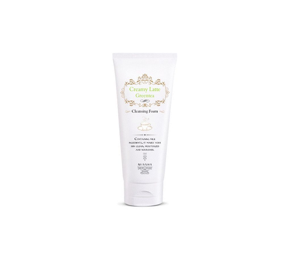 Creamy Latte Greentea Cleansing Foam 172ml  Korea