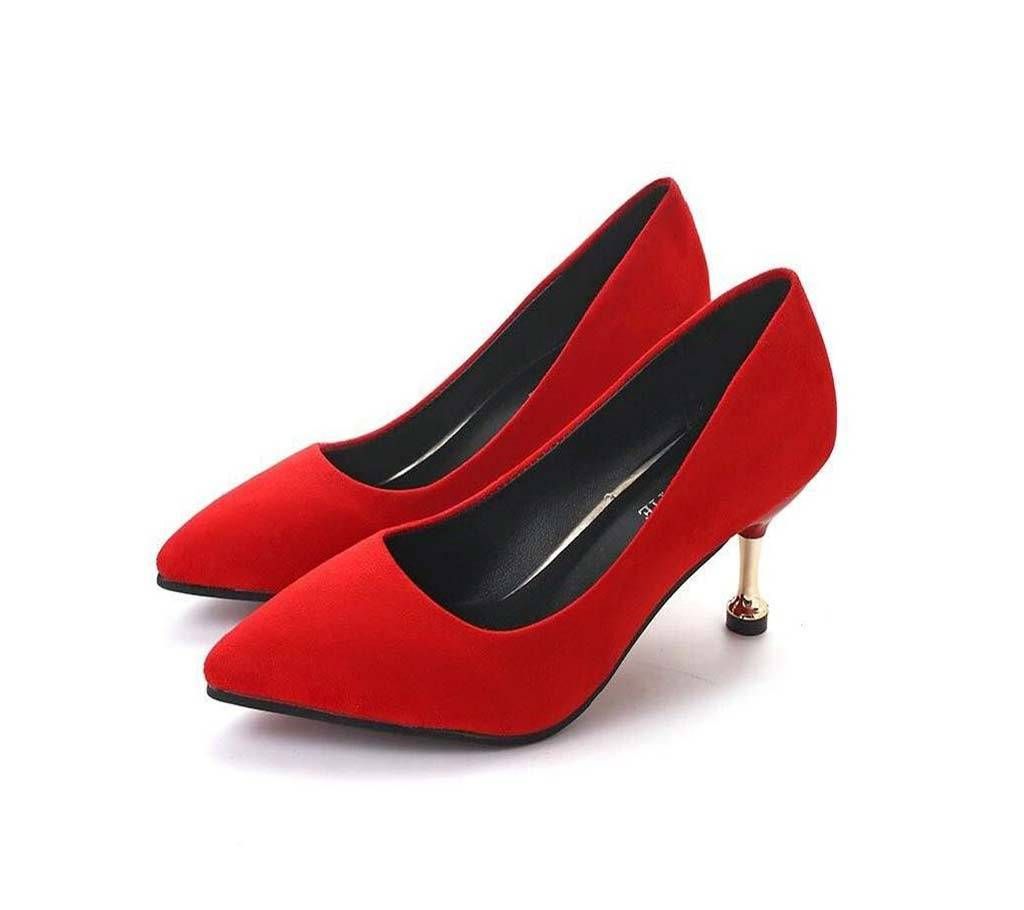 Women Exclusive High Heel Imported Shoe LSH_002- Red Color