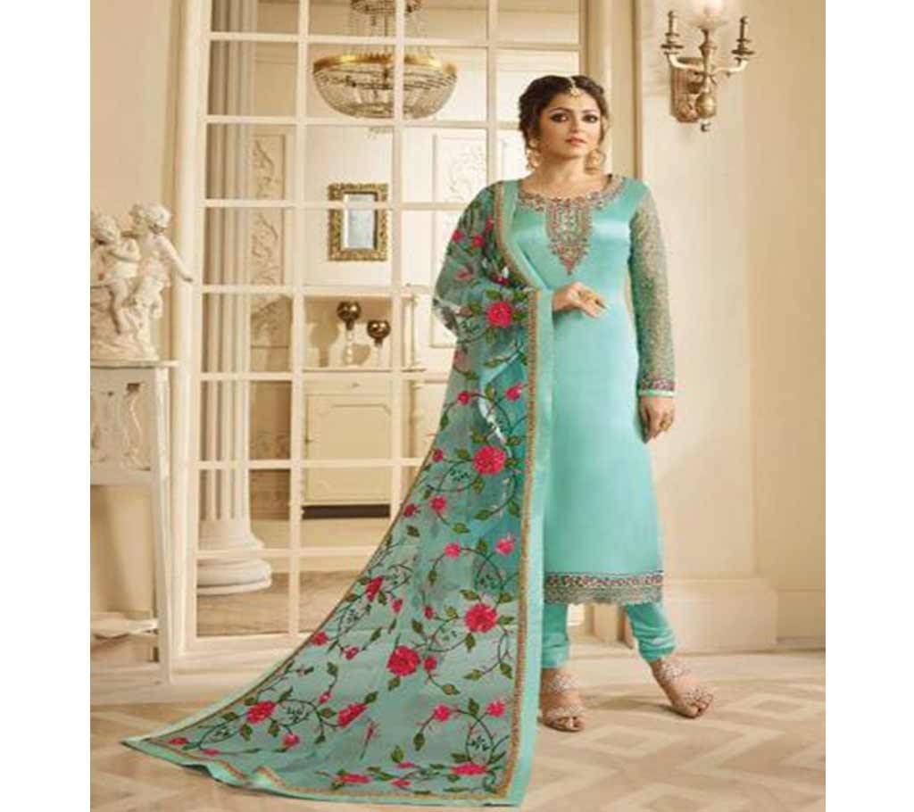 Jorjet with Embroidery Three Piece
