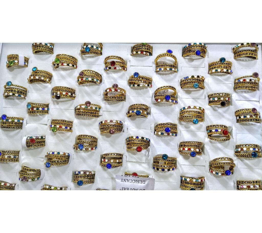4 Pcs set Antique colour Finger Ring for Women