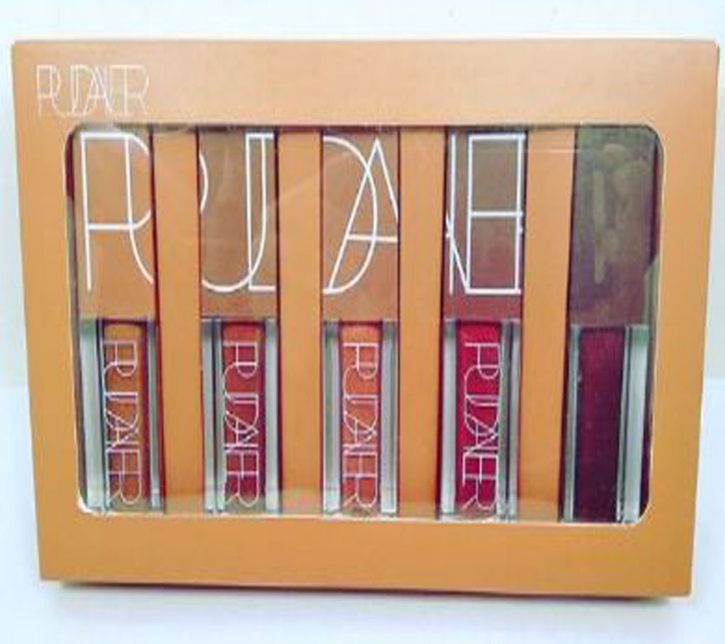 Pudaier 5 Colors Lip Gloss Waterproof Super Matte