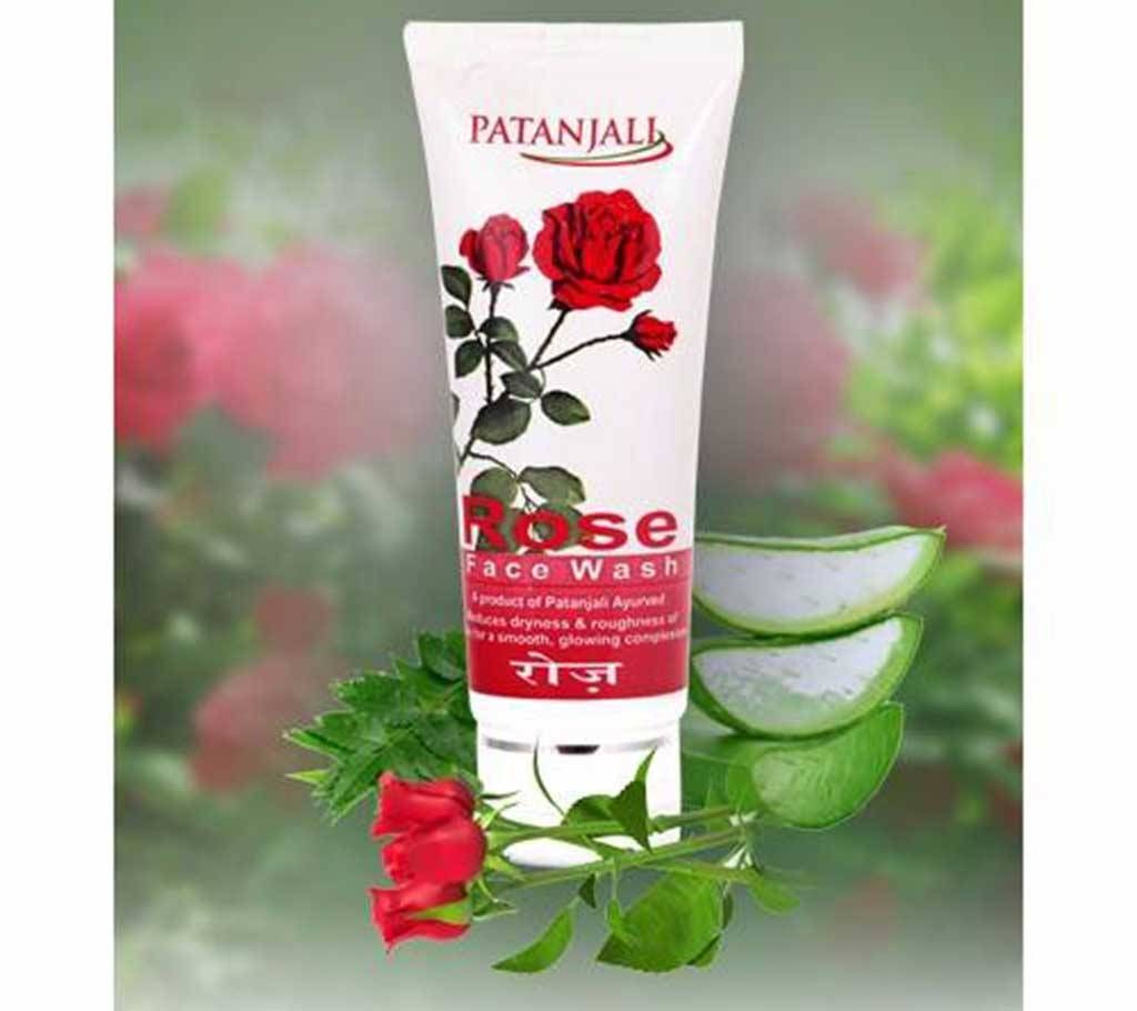 PATANJALI ROSE FACE WASH 60 GM